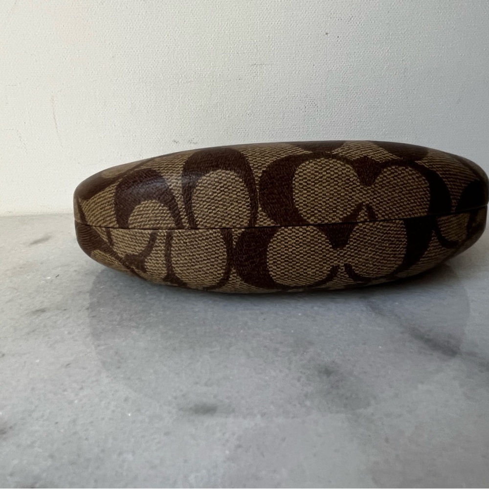 Coach logo Brown Patterned Eyeglass Case - Picture 6 of 13